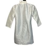 Haley And The Hound Indian Wedding Inspired Ivory Tunic Dress XS Ruffle‎ Satin Photo 1