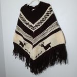 Andean Imports Corp knit poncho Brown Size undefined Photo 1