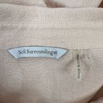 Soft Surroundings  Size L Tunic Shirt Ocean Orange Ombré Button Up Long Sleeve Photo 2