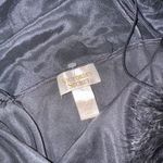 Victoria's Secret Vintage  Satin Feather Lingerie Set Sz L Black Robe & Bodysuit Photo 3