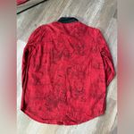 VTG Lemon Grass Festive Embroidered Red Snowman Button Photo 5