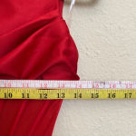 House Of CB  “Lulu”‎ Red Asymmetric Drape Midi Corset Dress NWOT size XS Photo 12