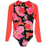 Maaji  Triton One-Piece Swimsuit Zip Neck Long Sleeve Reversible‎ M NWT Photo 3