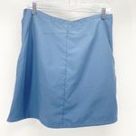 Patagonia Heather Blue Skort hidden zip pockets side zipper slits Gorpcore sz 8 Photo 5