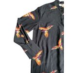 Diane Von Furstenberg  Womens Aurora Silk Shirt Dress Phoenix Bird Print Size Med Photo 4
