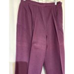 Paul & Jdder New York Womens Plum Wool Blend Pleated Trousers Size 12 Purple Photo 1