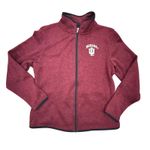 Indiana Hoosiers Her Knights Apparel Womens XL Fleece Jacket Full‎ Zip Red Photo 0