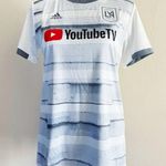 Adidas Los Angeles LA FC Soccer Jersey MLS Womens Medium White Gray Gift Photo 0