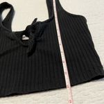 Lush Clothing ✨ Lush Women’s Black Front Tie Crop Tank Top Small Photo 4