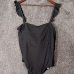 Summersalt  Ruff Oasis Ner One Pice Swimsuit Black Padded Modest Womens 18 Photo 1