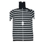 Express Design Studio Gray Striped Turtleneck Sweater SMALL Casual Cottagecore Photo 6