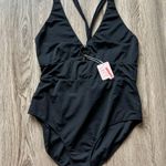 Lushious Disco One Piece Large Chest Swim Suit Black Size Splendid (2X) NWT Photo 3