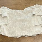 Altar'd State Altr’d State Cream Ruffle Tube Top Size X-Large Photo 1