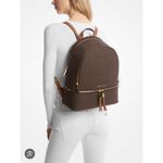 Michael Kors Rhea Slim Logo Backpack NWT Photo 1