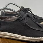 Hey Dude Wendy Chambray Off Black Slip On Loafer Shoes Size 9 Womens Photo 0