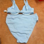 Splendid  Light Blue and White Bikini Photo 1