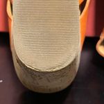 Cobb Hill by Rockport Alleah slingback wedge sandal size 9W Orange w/ cork sole Photo 14