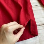 J.Jill 100% Silk Red Button Down Top Size S Photo 5