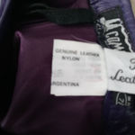 Vintage Comint leather skirt Purple Size undefined Photo 4