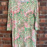 Crown & Ivy  womens beach coral vacation summer pink/green M Photo 0