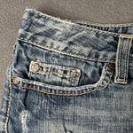 BKE Denim Stella Jean Shorts Womens 30 Blue Distressed Embroidered Flap Pockets Photo 1