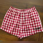 Peach Love California  Red White Plaid Merry Shorts NWOT Photo 3