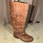 Corral Boots Brown Tan Leather Riding Boots Western Size 8 Photo 5