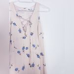 Line and Dot Floral Dress Mini Spring Tassel Flirt Photo 3