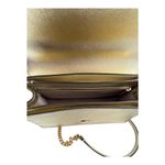 Tory Burch Robinson Convertible Gold Leather Crossbody Purse Photo 4