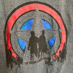 Marvel  Falcon and the Winter Soldier Bucky Barnes Sam Wilson Captain America Tee Photo 1