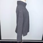 PINK - Victoria's Secret PINK VICTORIA’S SECRET Charcoal Gray Sherpa Fuzzy Half Zip Pullover Small Photo 4