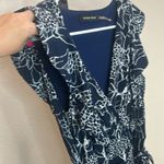 Ivanka Trump  Dress Size Small V-neck Sleeveless Fully Lined, side zipper Navy Photo 5