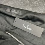 Lulus  Forever a Diva Shiny Silver Metallic Lurex Cutout Mini Dress Large NWT Photo 4