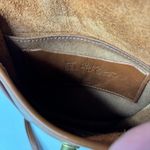 VTG Cognac Brown Small Leather Crossbody Bag Purse Turn Lock USA Made by Otis Photo 4