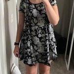 Silence + Noise Black And White Patterned Dress Photo 0