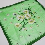 Daisy Vintage Green Flower Scarf Wraps Photo 2