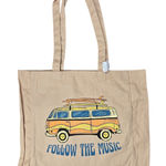 American Eagle Follow the Music Canvas Tote Bag NWT Photo 0