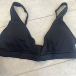 ANDIE  Swim Tahiti Top Black Medium Minimalist V Neck Neutral Basic Bikini NWT Photo 4