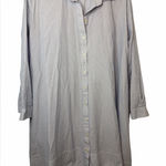 French Connection  Navy and White Striped Shirt Dress Belted NWOT Photo 0