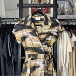 Akris Punto Abstract Print Cotton Wrap Dress with Belt Photo 1