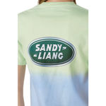 Sandy Liang  Green Blue Dippy Tee Tie Dye Retro Logo Groovy Women's Size Medium Photo 4