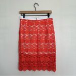 Rebecca Minkoff $298 NEW CROCHET LACE CORAL SKIRT SIZE 4 Photo 6