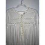1990s Eileen West White Cotton Lace Pintuck Nightgown Medium Photo 5