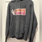 GRAY Hoodie Medium Dunkie Junkie Long Sleeve Pullover Hoodie Photo 4