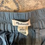 Madewell Blue Linen Relaxed Fit Cropped Photo 2