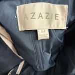 Azazie  Sonya Bridesmaid Dress gown lace bodice maxi size 4 Green Blue wedding Photo 4