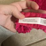 Auden Hot Pink Lace Halter Bralette Pads Included No flaws Photo 2