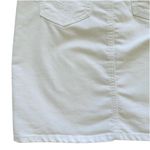 Roz & Ali Jean Skirt White Denim Jean Mini Skirt Size 4 Photo 9