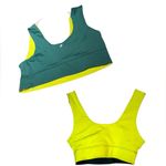 Fabletics  Lime and dark green reversible Sports Bra‎ 12 Photo 0