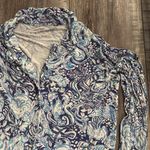Lilly Pulitzer PJ Knit Long Sleeve Button-Up Shirt Pajama Top Medium Photo 4